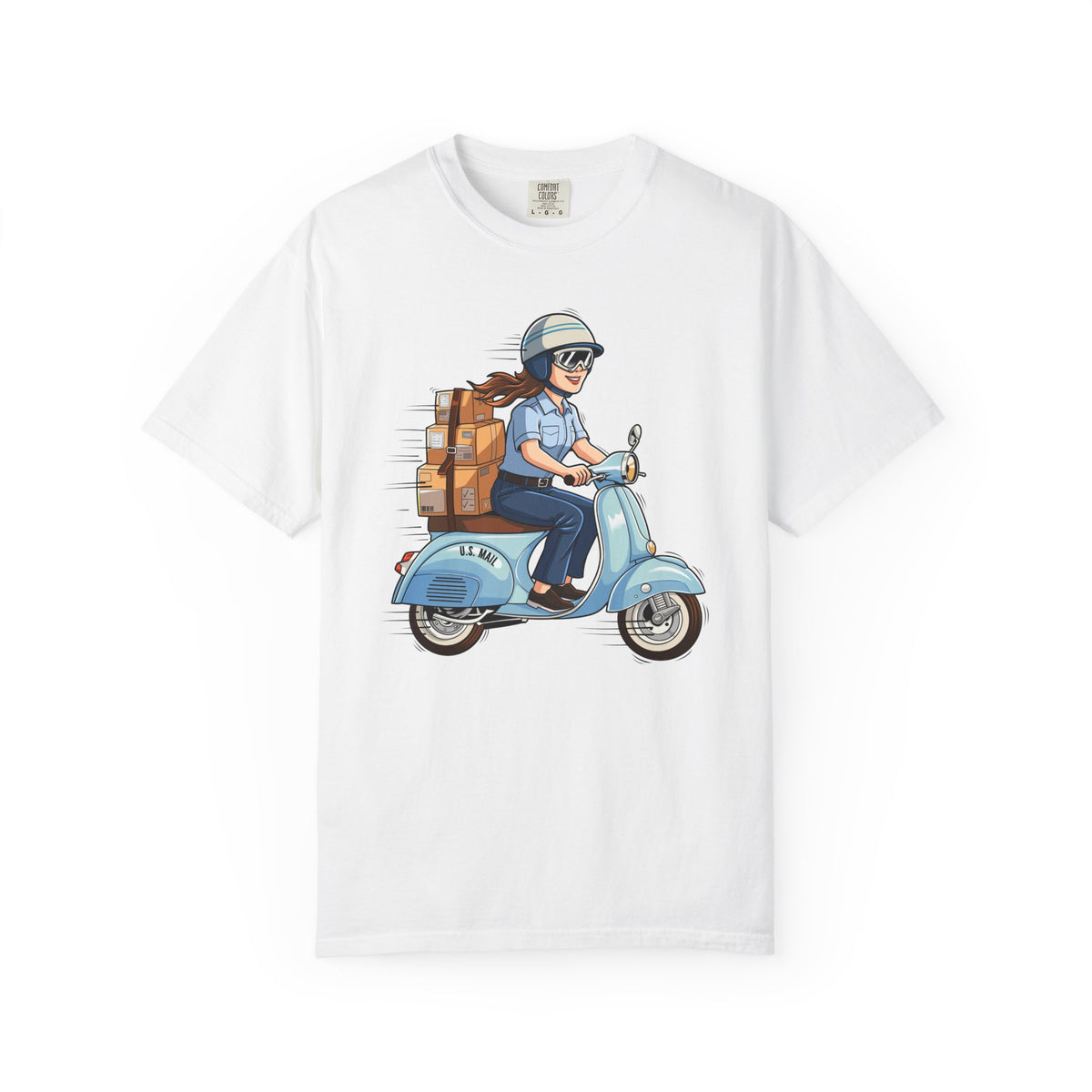 Mail Moves Different - Scooter Delivery Tee