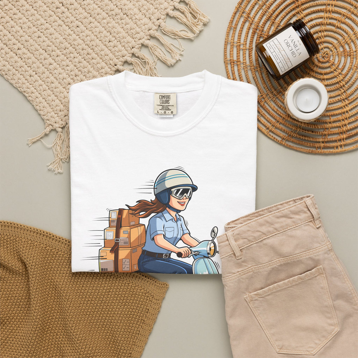 Mail Moves Different - Scooter Delivery Tee