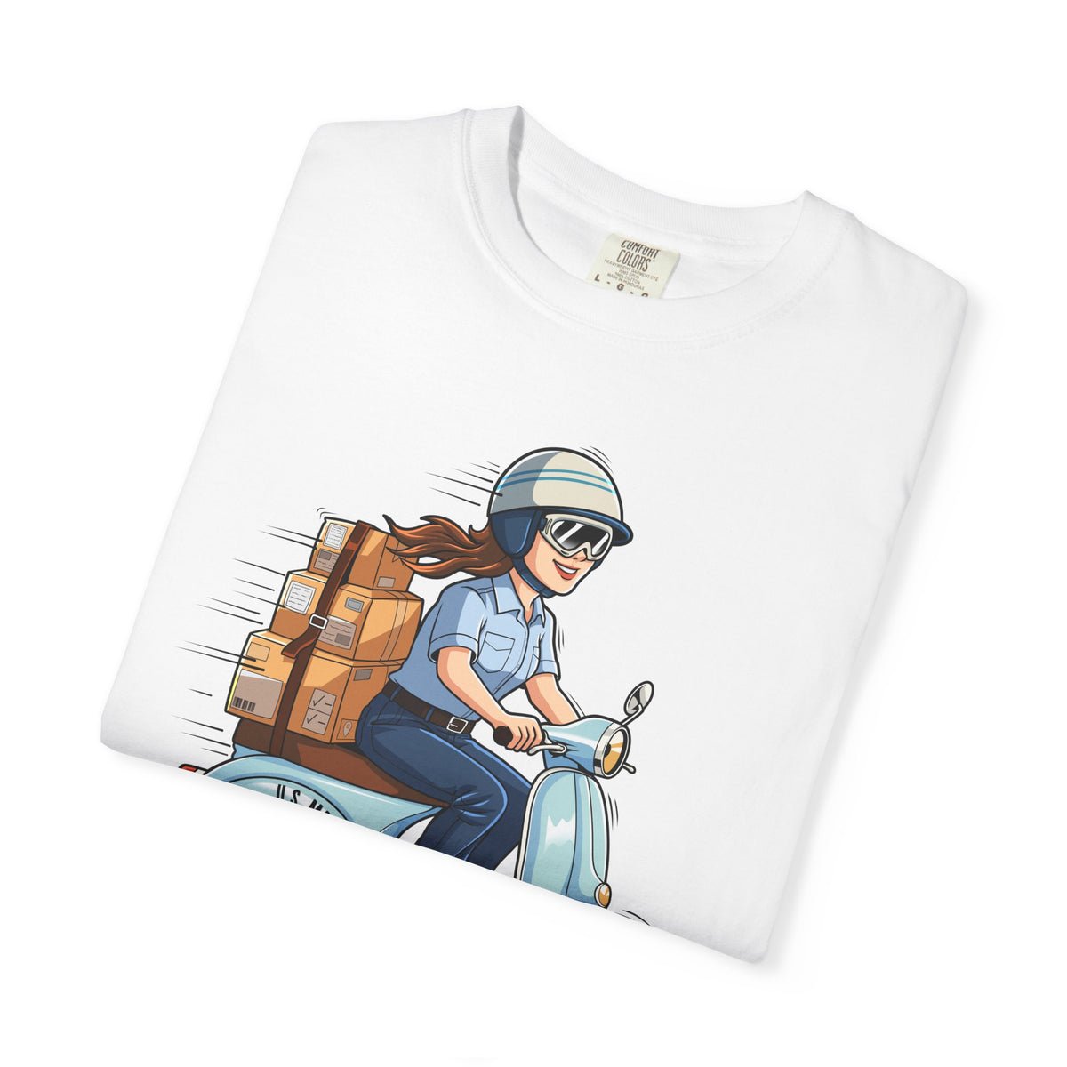 Mail Moves Different - Scooter Delivery Tee